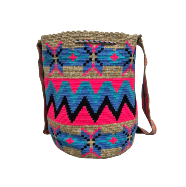 Traditional Wayuú Bag Neon