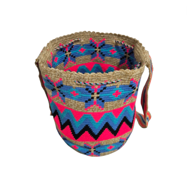 Traditional Wayuú Bag Neon